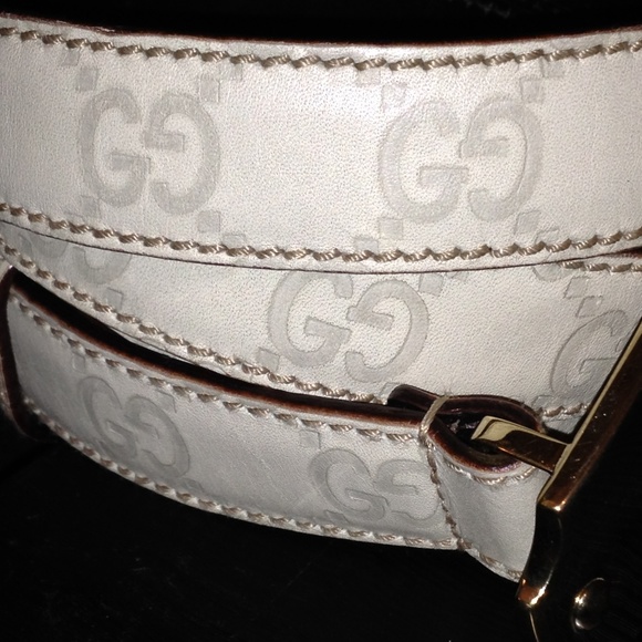 Gucci Accessories - SOLD!!! Off White Double GG Leather Belt